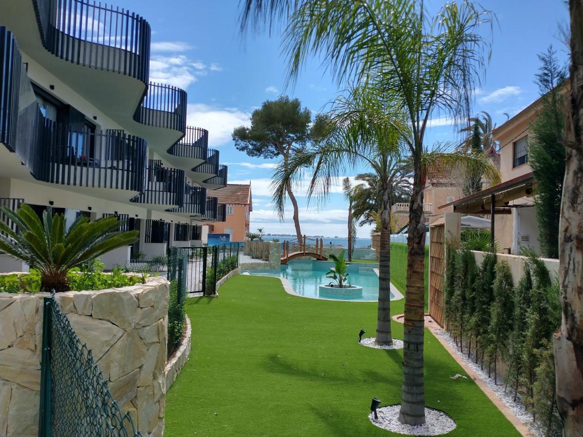 Modern Nieuwbouwappartement Aan Het Strand Van De Mar Menor In Santiago De La Ribera โลปากัน ภายนอก รูปภาพ